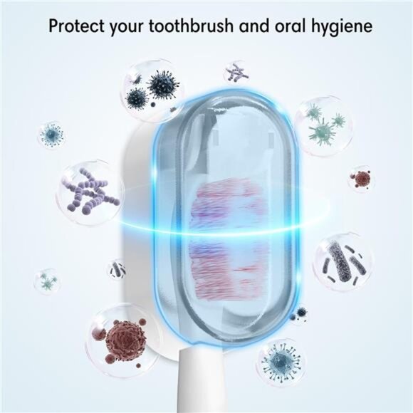 Travel Toothbrush Head Covers Toothbrush Protector Case Wall Mounted Organizer - Picture 4 of 7